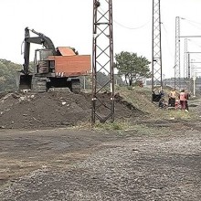 На железнодорожном вокзале Донецка обнаружено захоронение времен Второй мировой войны