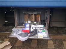 в поезде выявили контрабанду автомобильных запчастей