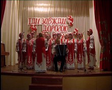 Выступление Гришинского хора с новым музыкальным инструментом