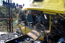 В аварии на переезде в Марганце погибли 45 человек. Фото AFP