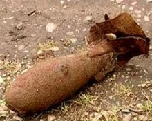 Собирали синюю ножку - нашли авиабомбу