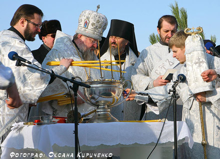 Праздник Крещения на Карловском водохранилище