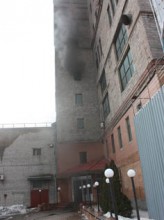 В Донецке горел пивзавод «Сармат». Работники были эвакуированы