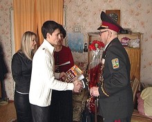 Почетного жителя Красноармейска поздравили с 23 февраля
