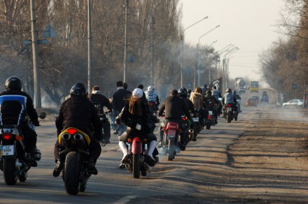 Красноармейские байкеры открыли сезон. Фото fotofact.net
