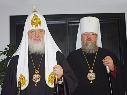 Патриарх прибыл в Донецкую епархию, чтобы принять участие в торжествах по случаю 60-летия Митрополита Донецкого и Мариупольского Илариона