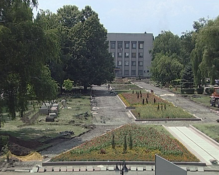 В Красноармейске в разгаре работы по реконструкции площади