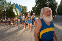 в Донецк прибыли участники супермарафона