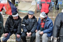 В Донецке 29 чернобыльцев продолжают голодовку на месте снесенной палатки