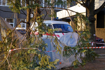 Акция протеста донецких чернобыльцев Акция протеста донецких чернобыльцев