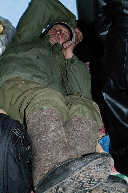 Акция протеста донецких чернобыльцев Акция протеста донецких чернобыльцев