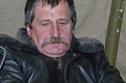 Акция протеста донецких чернобыльцев Акция протеста донецких чернобыльцев