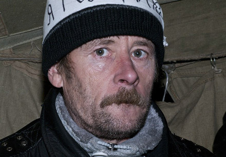 Акция протеста донецких чернобыльцев Акция протеста донецких чернобыльцев