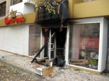 В центре Донецка сгорел магазин одежды