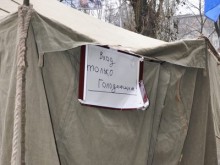 Правоохранители Донецка заверили, что пока не тронут палаточный лагерь чернобыльцев