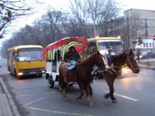 В Донецке возрождается гужевой транспорт