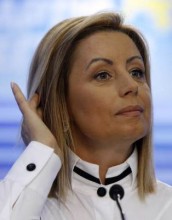 Герман пришла на заседание Высшего админсуда Украины по делу о ее увольнении