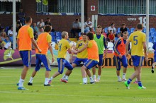 Сборная Украины провела открытую тренировку перед матчем с Англией