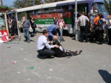 Днепропетровских террористов сняли на видео в тот момент, когда они закладывали бомбу