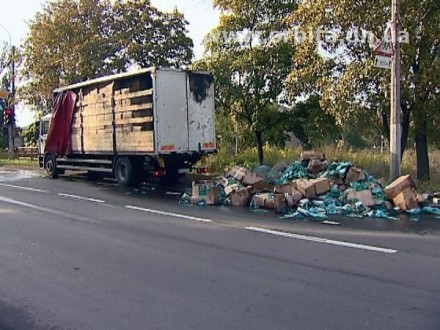 В Красноармейске на ходу загорелась фура