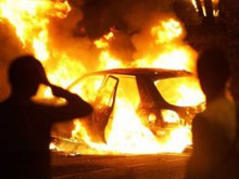 В Красноармейске опять сожгли автомобиль
