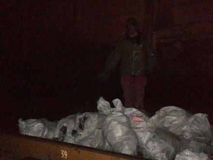 В Донецкой области 22-летняя девушка пыталась украсть полтонны угля