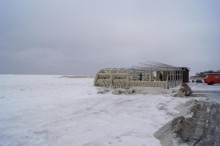 Азовское море замерзает и становится опасным