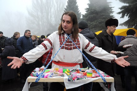 В Донецкую область пришла Масленица
