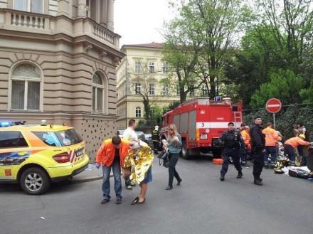 В центре Праги прогремел взрыв