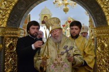 Блаженнейший Владимир освятил нижний храм Богоявленского кафедрального собора в Горловке