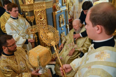 Блаженнейший Владимир освятил нижний храм Богоявленского кафедрального собора в Горловке