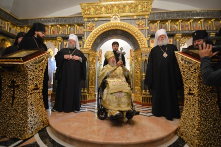 Блаженнейший Владимир освятил нижний храм Богоявленского кафедрального собора в Горловке