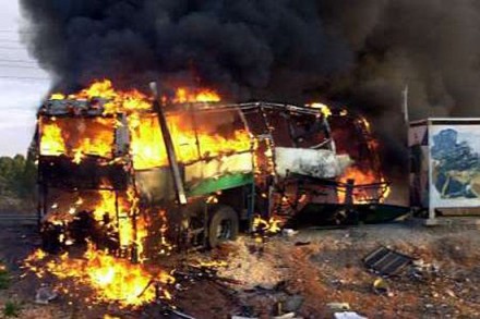 В Волгограде взорвался пассажирский автобус