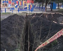 Газопровод в Красноармейске детской площадке не помеха?