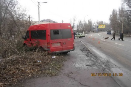 В Макеевке столкнулись два «Форда»