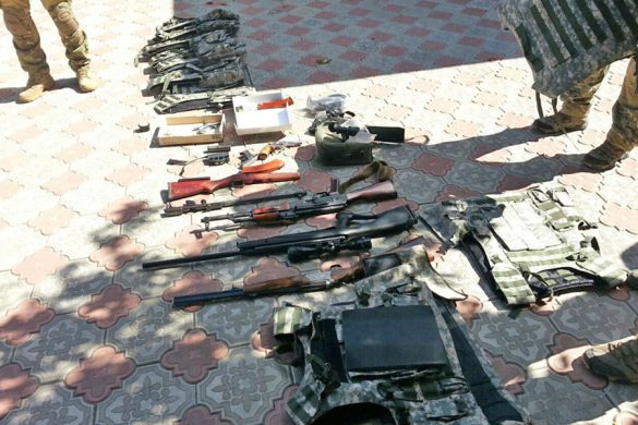Во время обысков в «Донецкоблгазе» Славянска обнаружен крупный схрон оружия