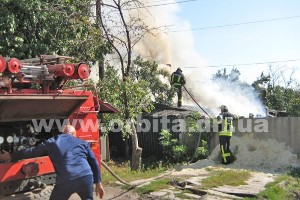 В центре Покровска горела летняя кухня