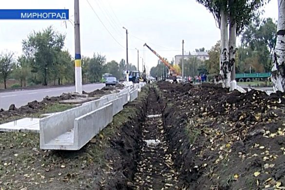 В Мирнограде в разгаре масштабные работы по благоустройству