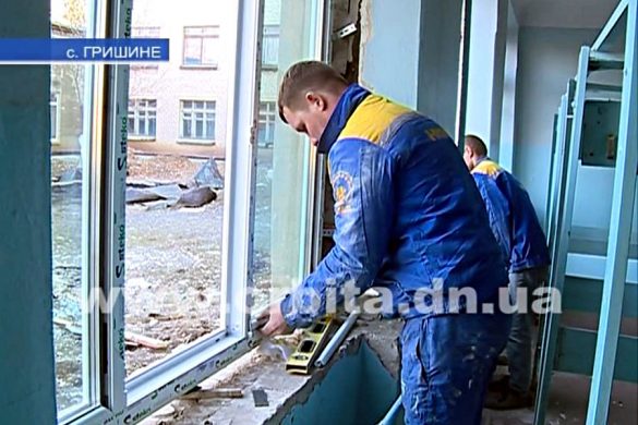 В Гришино опорную школу ремонтируют усиленными темпами