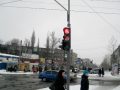 Возле рынка «Лазурный» начали работать светофоры