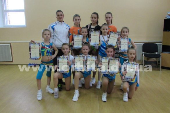 Новые достижения покровских гимнасток на областном чемпионате