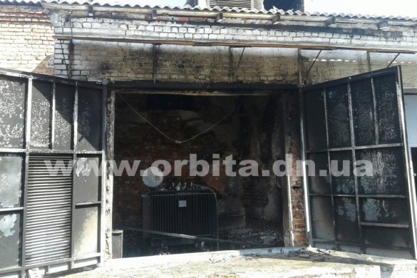 Из-за пожара часть Мирнограда осталась без света