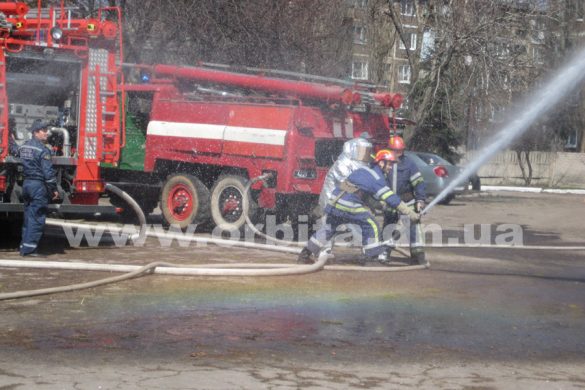 В Мирнограде горела пожарно-спасательная часть