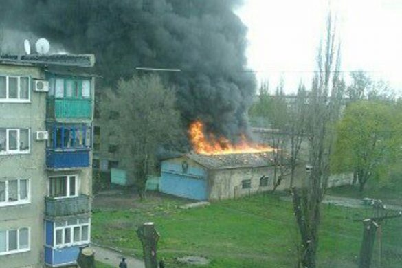 В Мирнограде горело техническое помещение горводоканала