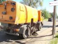 Чистотой на городских дорогах занялась техника из Краматорска