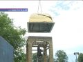 В Новотроїцькому звели дзвіницю та встановили купол на храмі