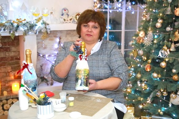 Були звичайними – стали чарівними: прикрашаємо пляшки шампанського