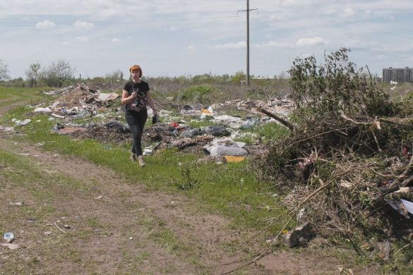 Сміття з кладовища «Західне» заважає мешканцям приватного сектору Мирнограда