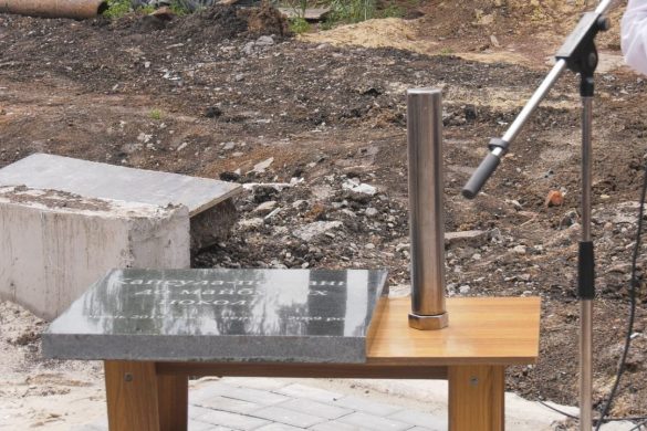 «Капсулу часу» заклали сьогодні біля будівлі нового ЦНАПу