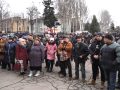 Акцію протесту провели гірники «Краснолиманської» та ЗФ «Мирноградська» на головній площі Покровська
